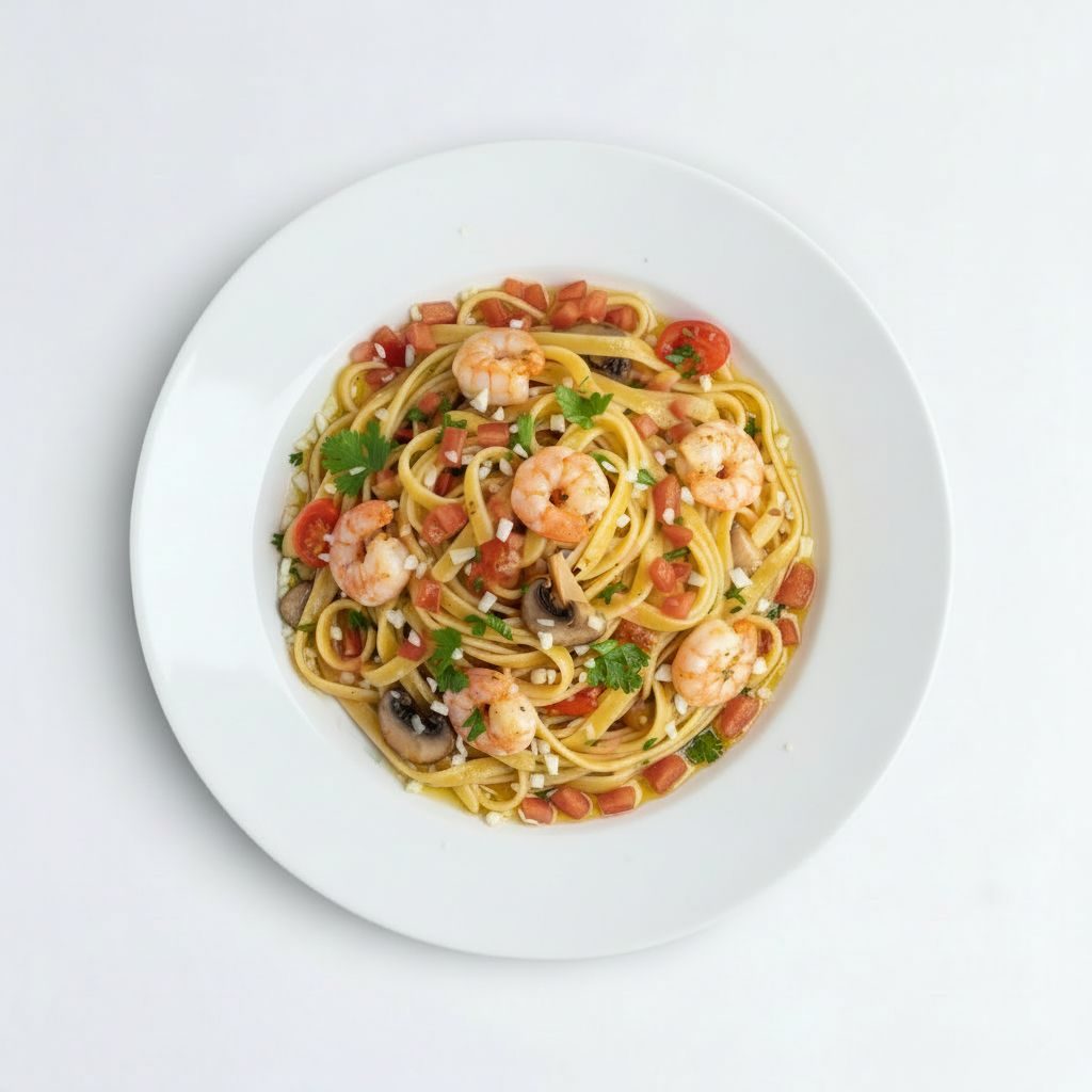 Shrimp and Pasta.